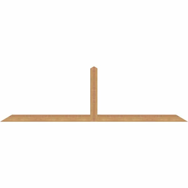 Ekena Millwork Portland Smooth Timber Gable Bracket, Western Red Cedar, 96"W x 28"H x 3 1/2"D x 3 1/2"F, 7/12 Pitch GBW096X28X0404POR00SWR - main